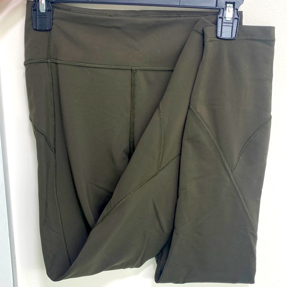 Lululemon Athletica Olive Green Align Leggings 25”